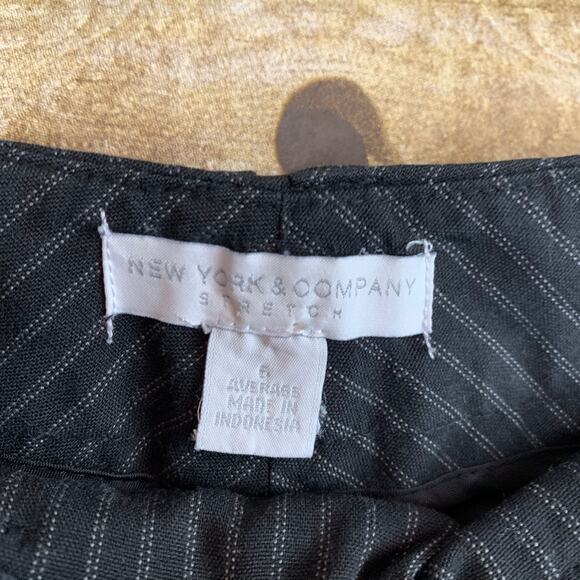 New York & Co Pinstripe Stretch Trousers  Bootcut - Picture 3 of 4